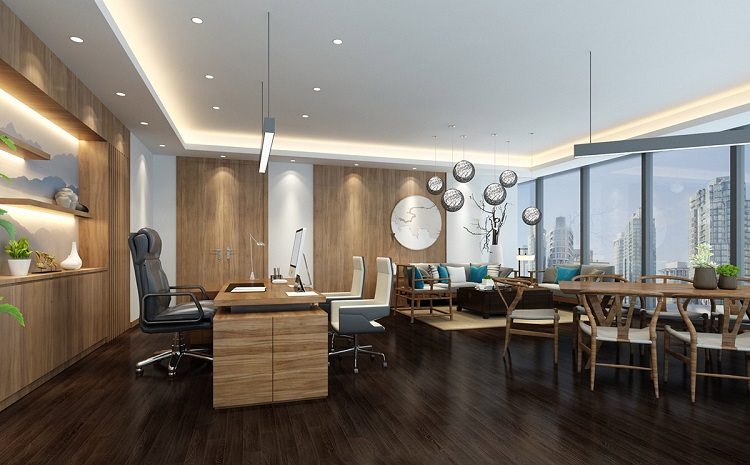 加洲建设的办公室装修设计：局部细节落地，方能彰显整体质感