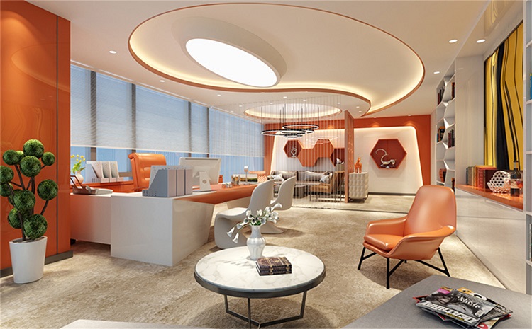 加洲建设：办公室装修，金属、砖石与水泥的质感与实用双重呈现