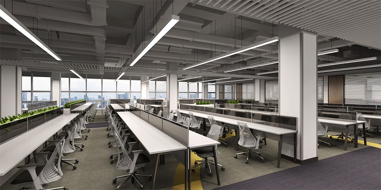 办公室装修巧用颜色设计，加洲建设轻松实现视觉扩容不压抑