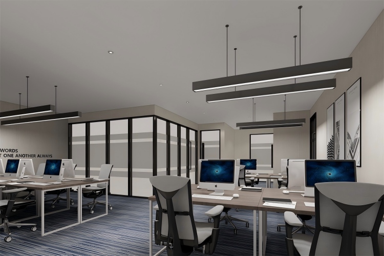 办公室装修家具及软装选择，加洲建设打造沉稳大气办公空间